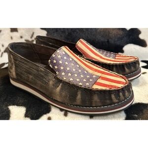 ROPER Women's‎ American Flag Slip On Shoes Size 8.5